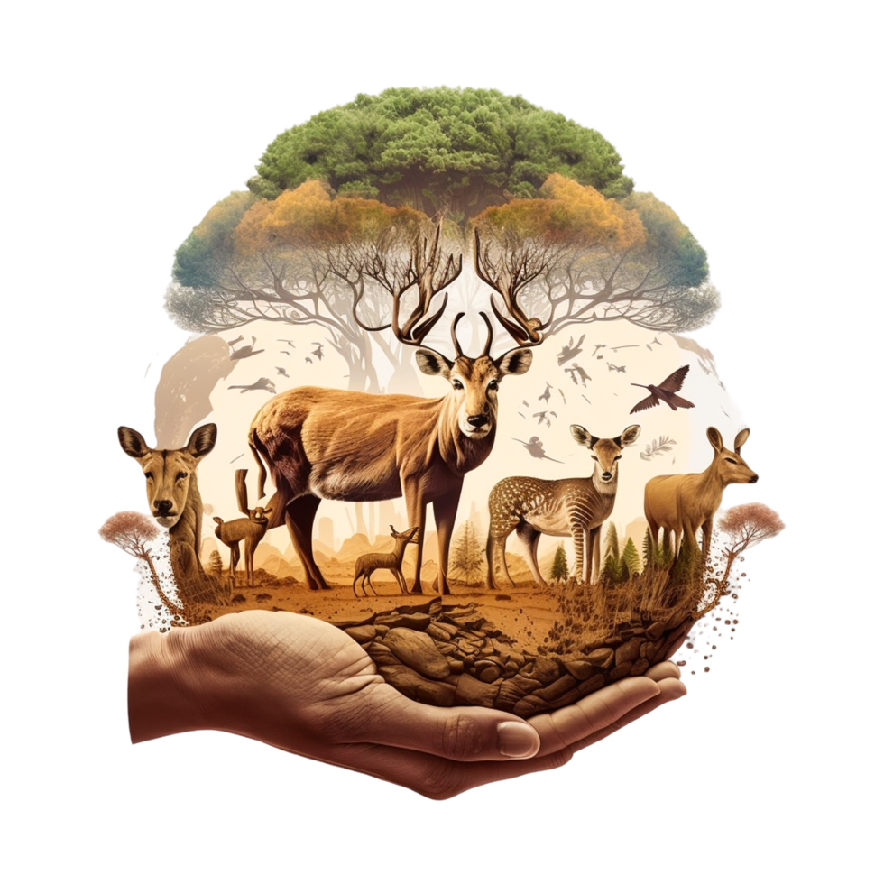 planet earth green clean ecology nature transparent air green trees animals birds. png