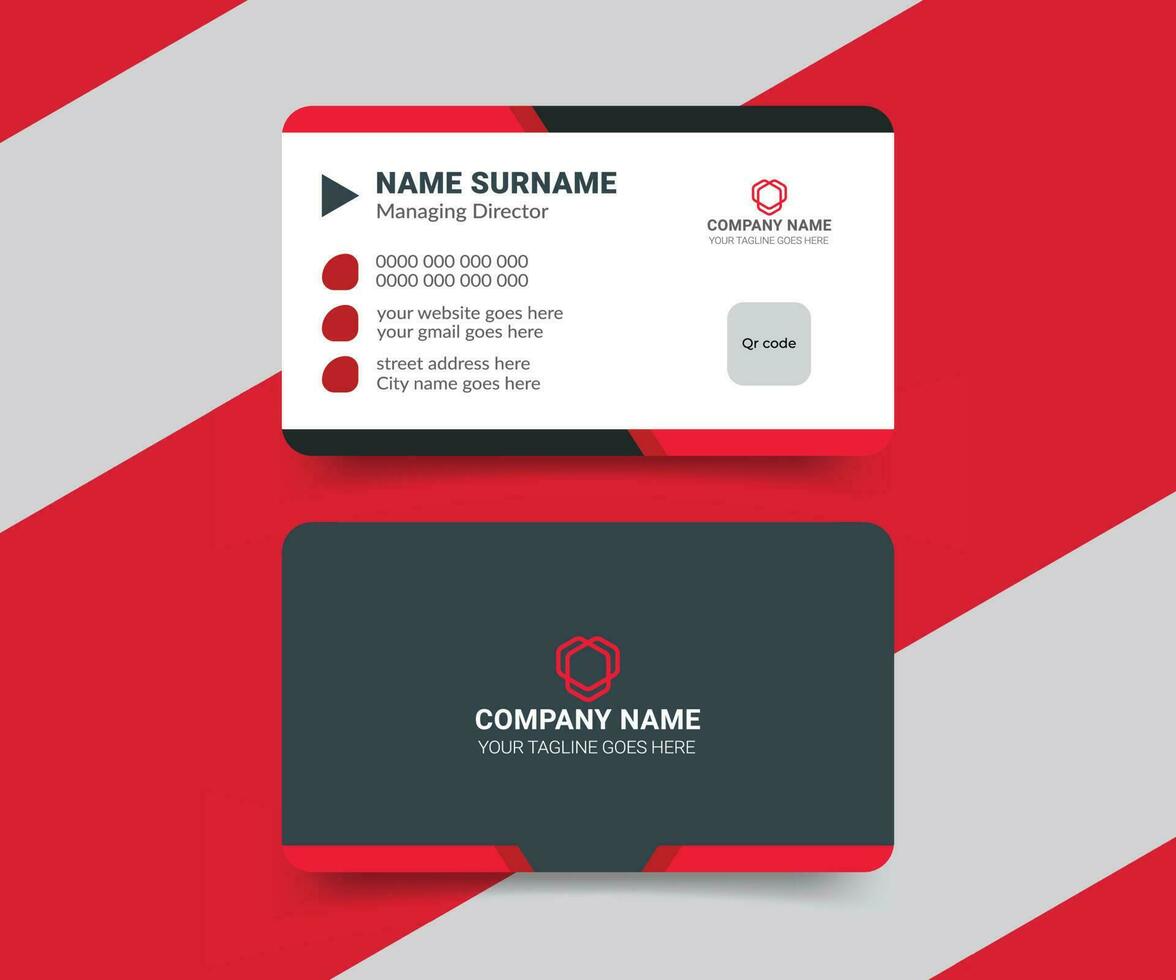 Modern and creative business card template design vector
