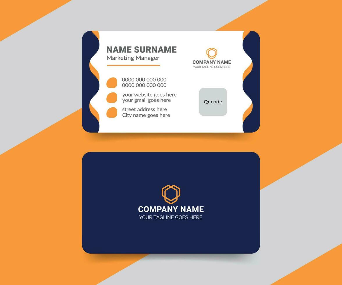 Creative and professional business card design template vector