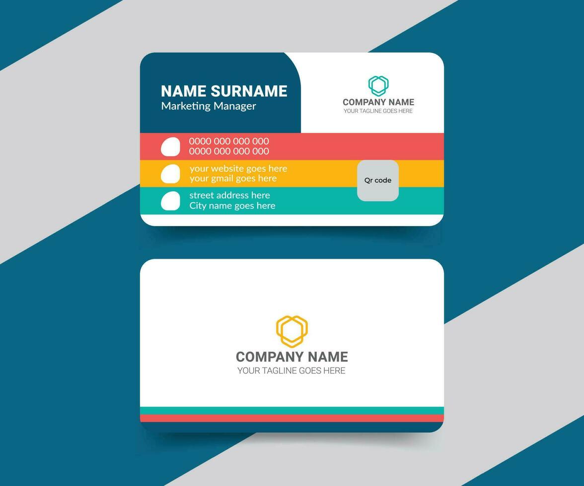 Creative and elegant business card template vector