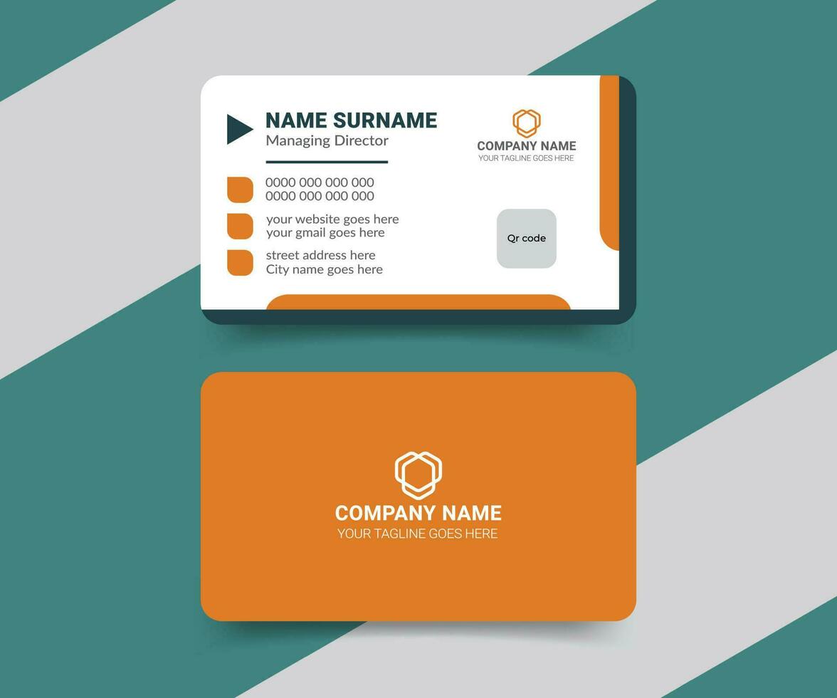 Modern business card design template vector