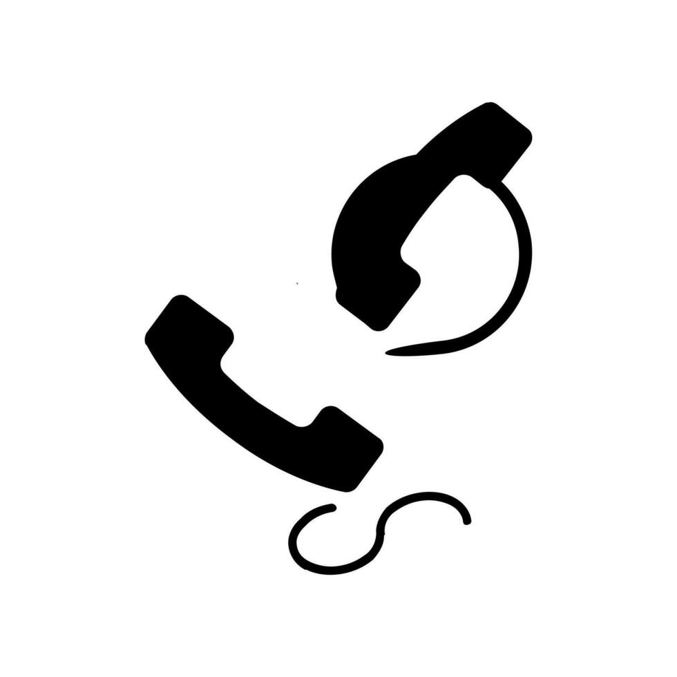 Telephone icon, Simple contact us icons set. Universal contact us icons to use for web and mobile UI, set of basic contact us elements. Web communication icon set vector