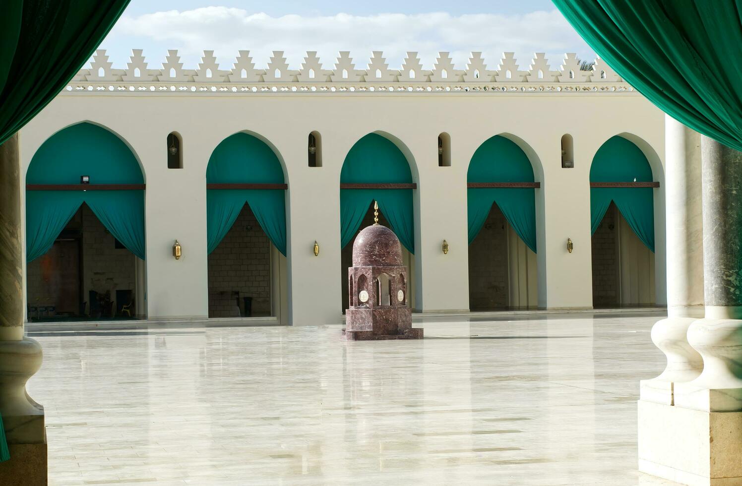 Cairo, Egypt, March 18, 2023 The courtyard of the Al Hakim Mosque in Cairo. Egypt photo