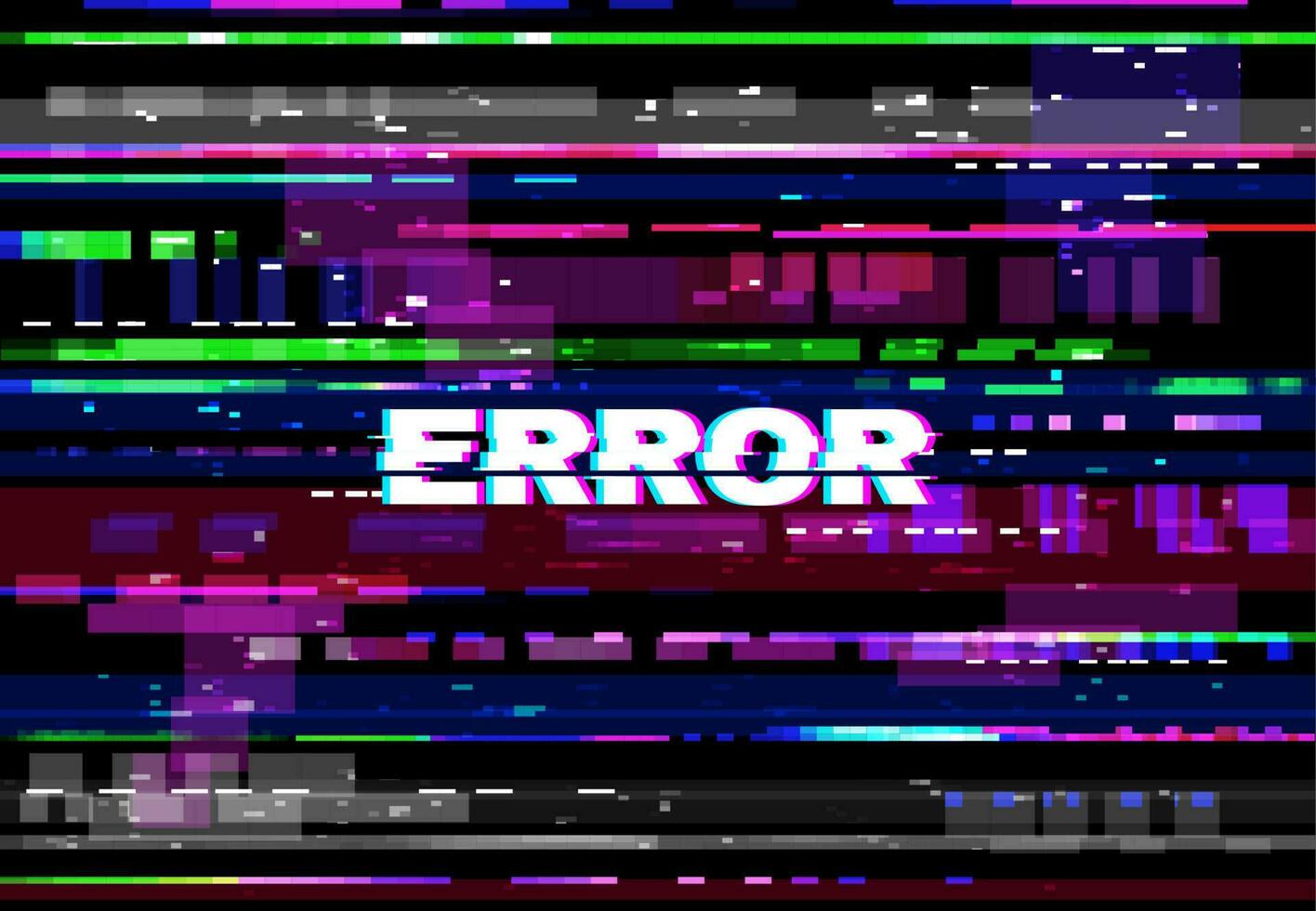 falla error pantalla, vhs vídeo problema antecedentes vector