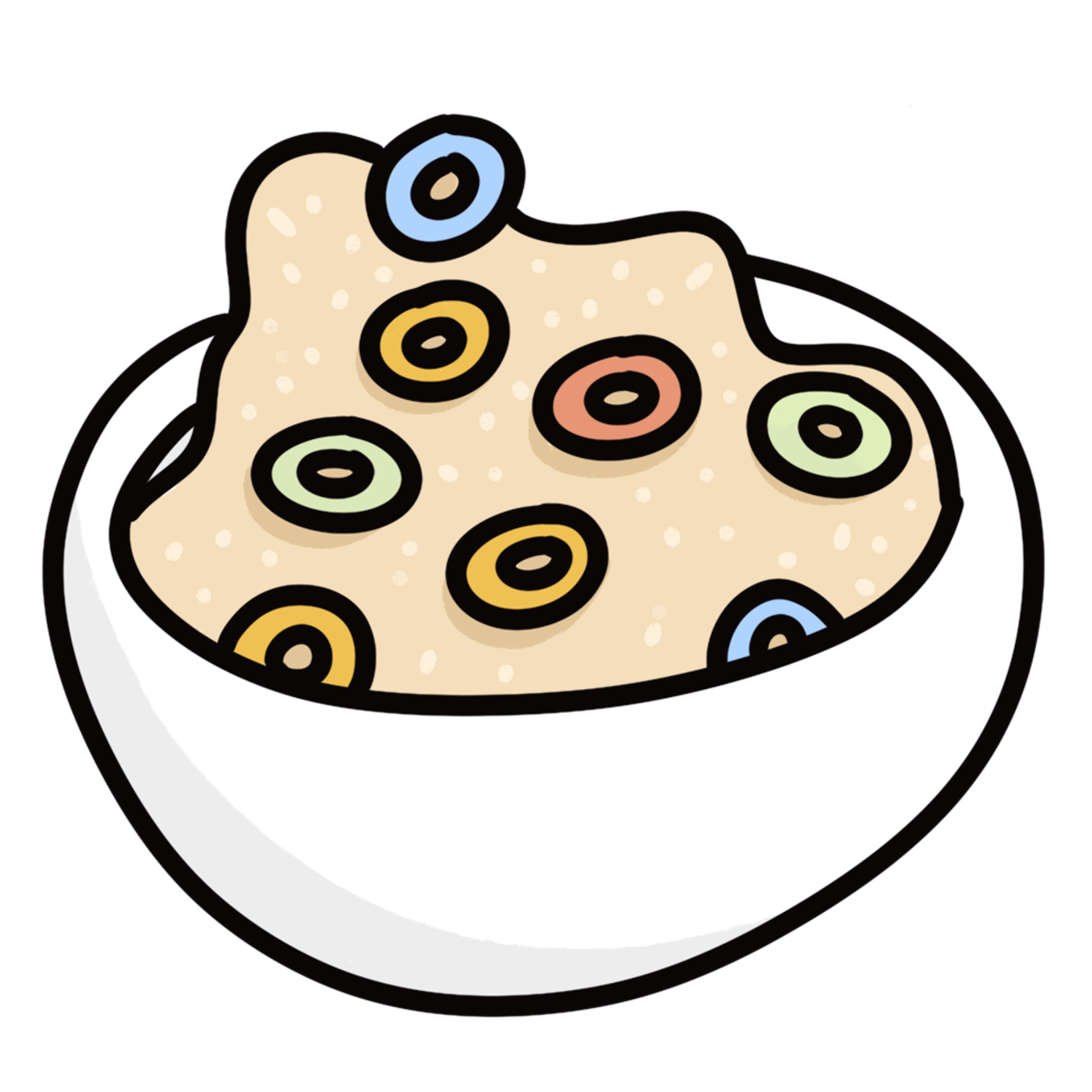 Cute Cereal Bowl 23497361 PNG