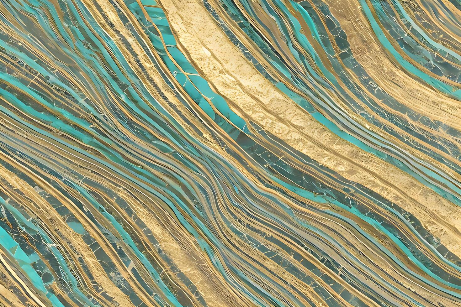 green turquoise and gold marble texture. Luxury abstract fluid art paint background. photo