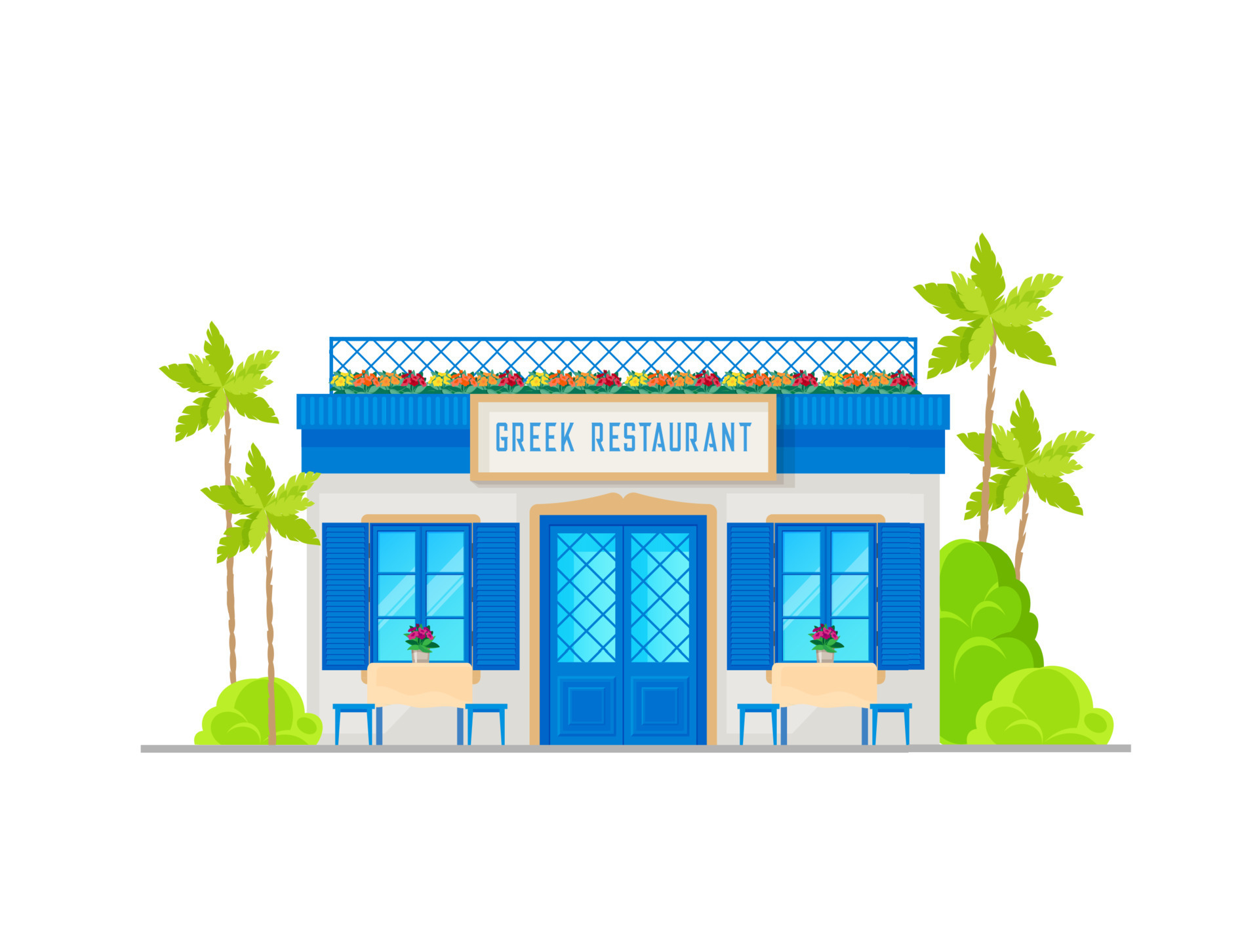 restaurant building clip art