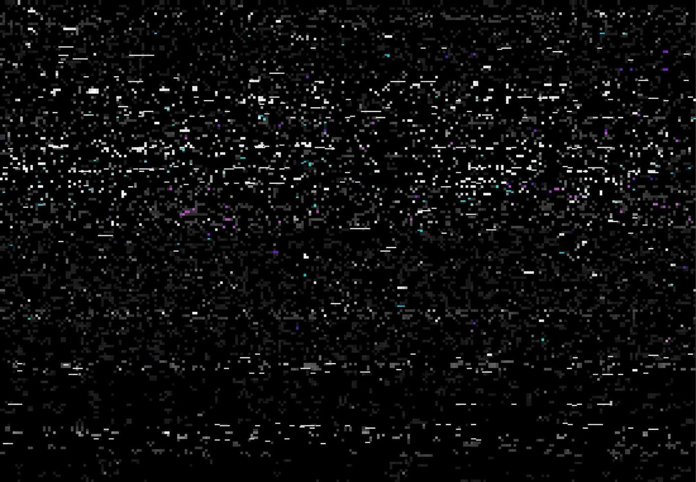Glitch VHS distortion screen, video static noise vector