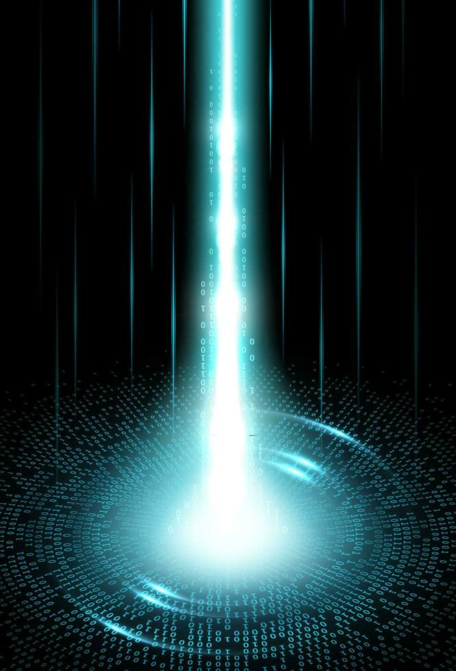 Big data, internet technology or network stream vector