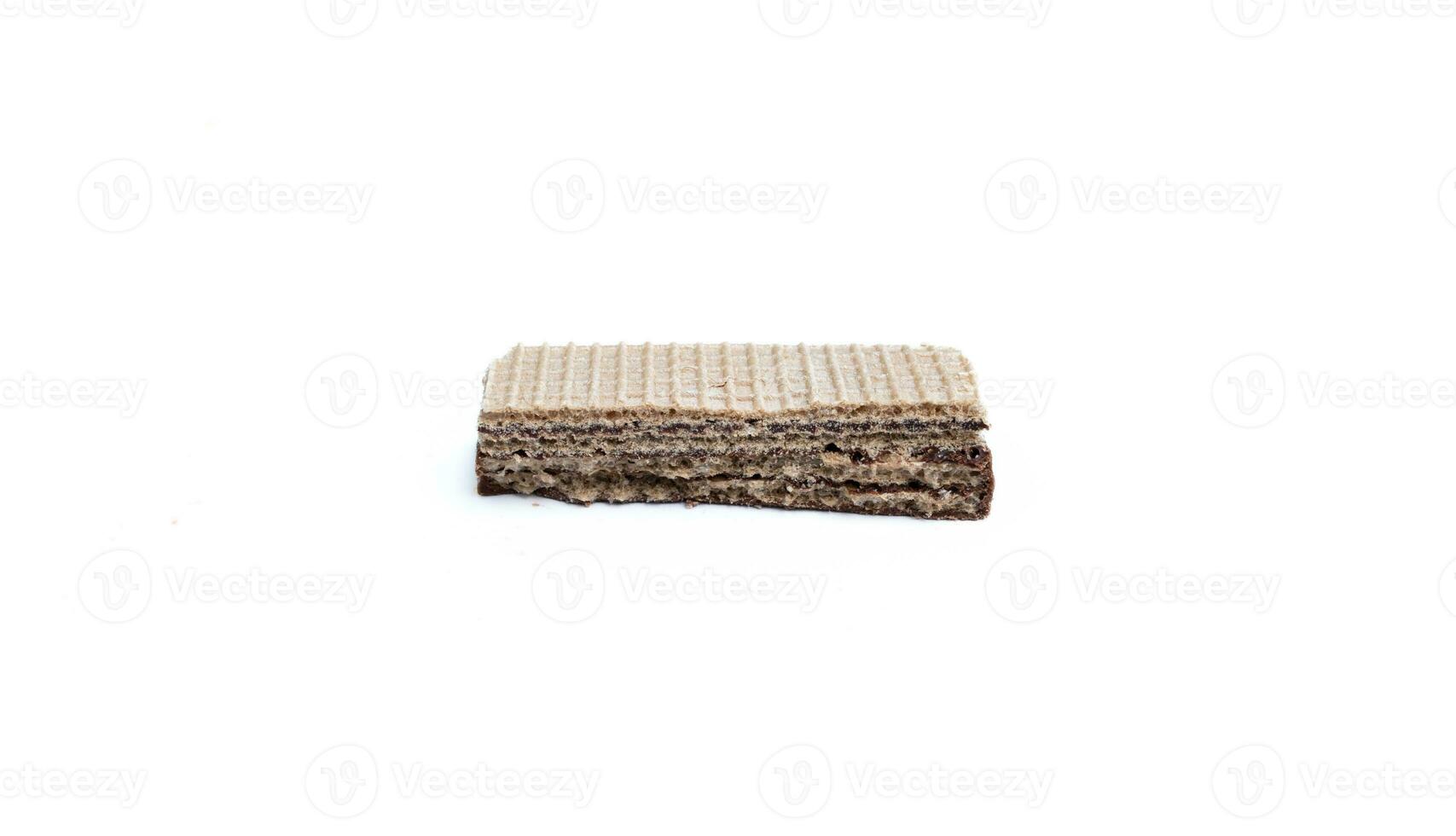 Chocolate wafers isolated on white background. photo