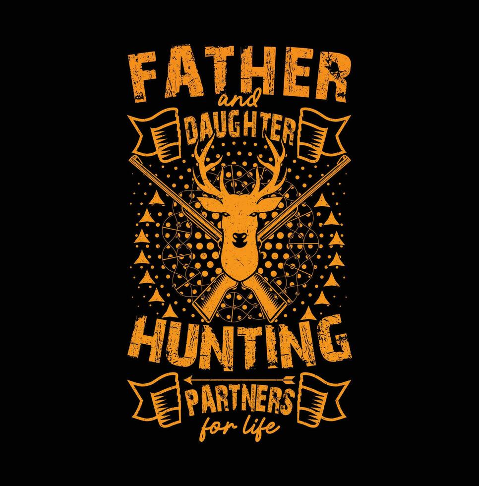 father daughter hunting partners for life t shirt design, deer shirt, vector file.