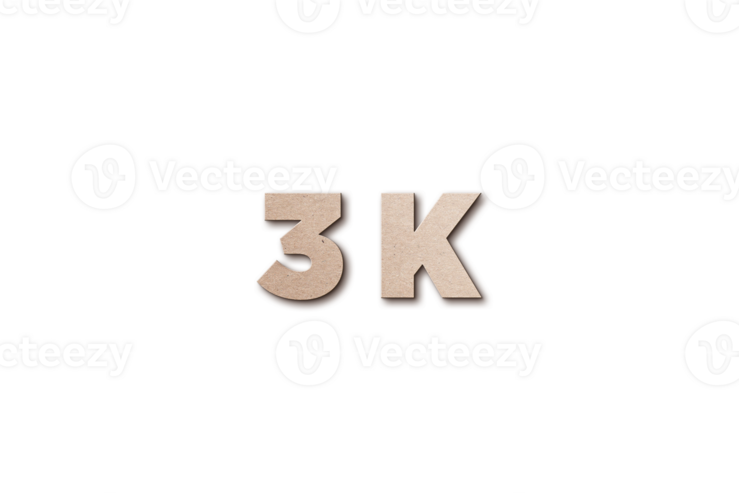3 k subscribers celebration greeting Number with card board design png