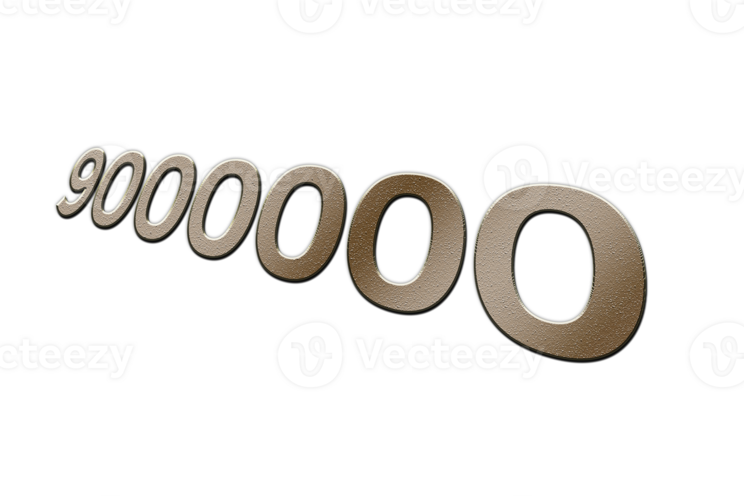 9000000 subscribers celebration greeting Number with metal design png