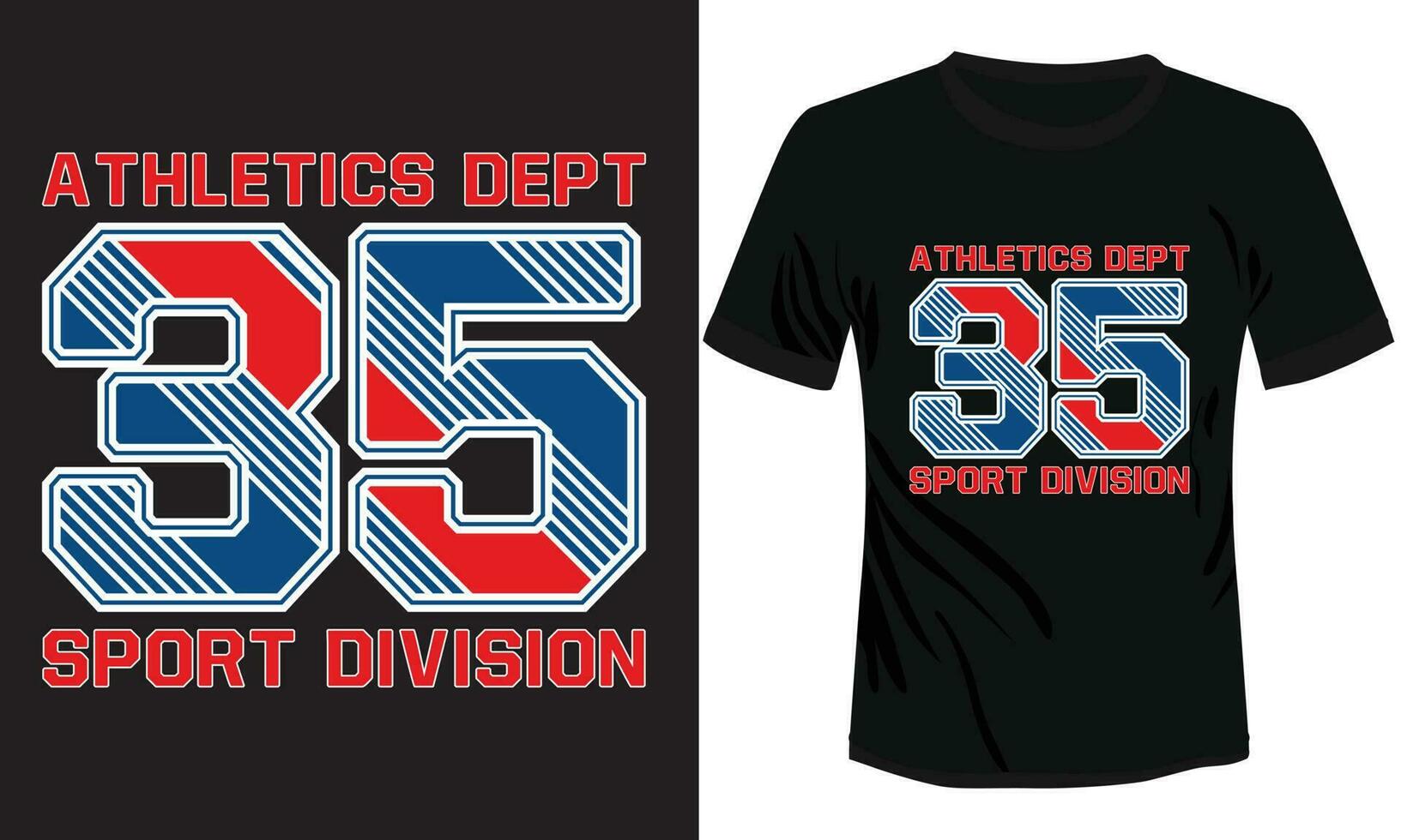 Colorful NYC Athletics vector t-shirt illustration in black background