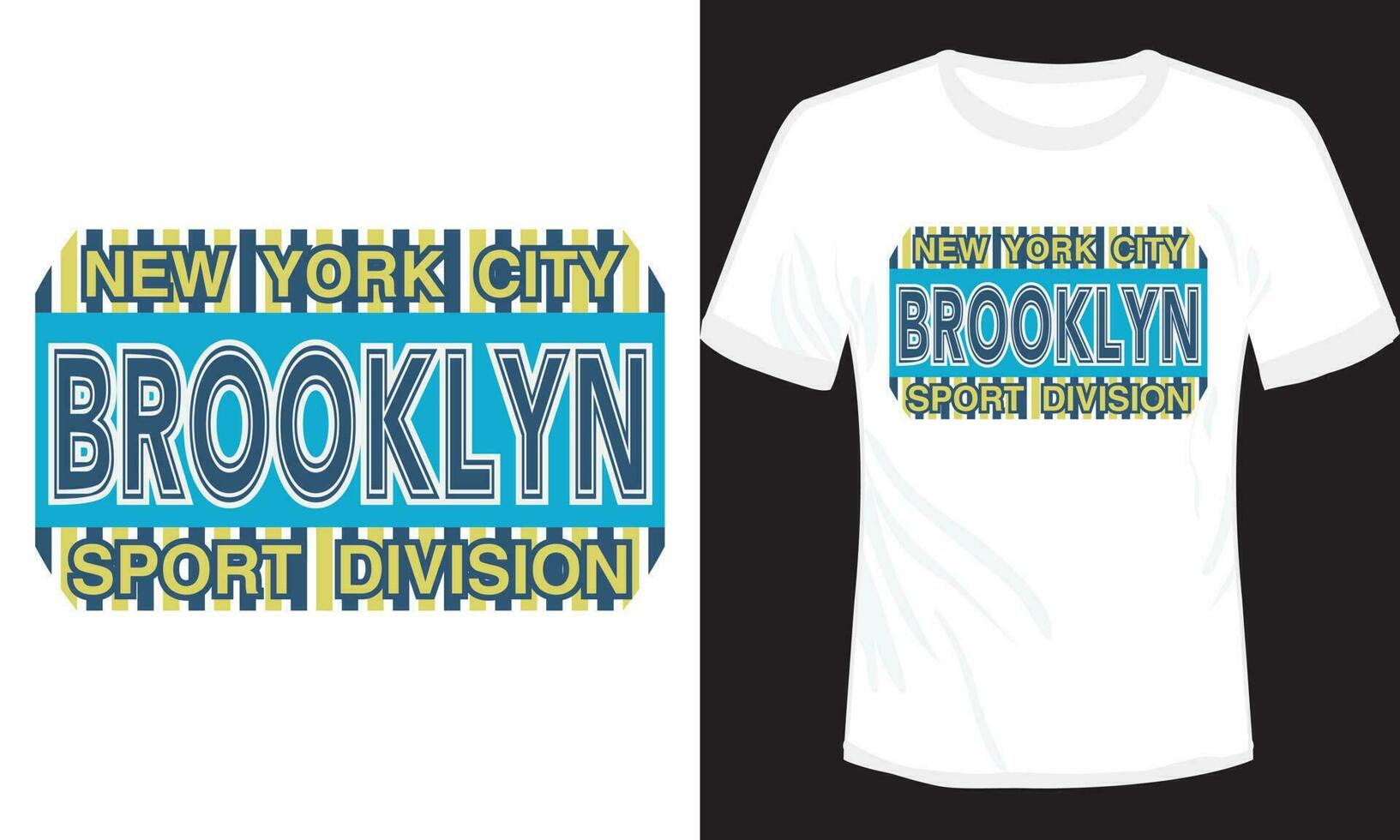 vector illustration of NYC Brooklyn sports t-shirt vector design, Colorful NYC athletics dept 1986 t-shirt