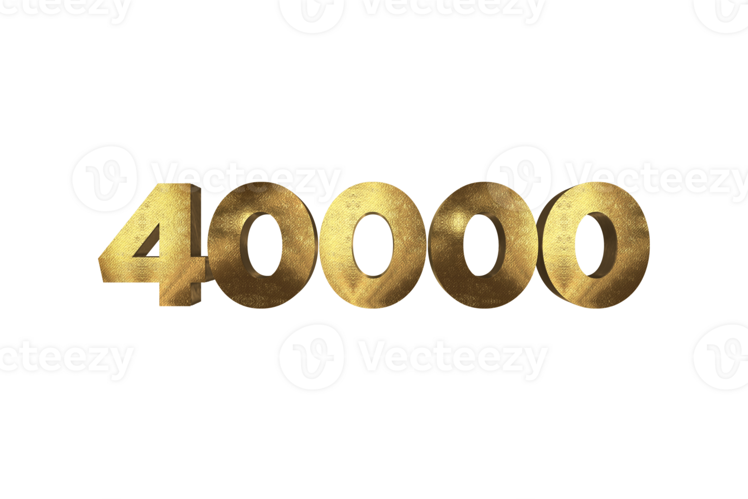 40000 subscribers celebration greeting Number with gold design png