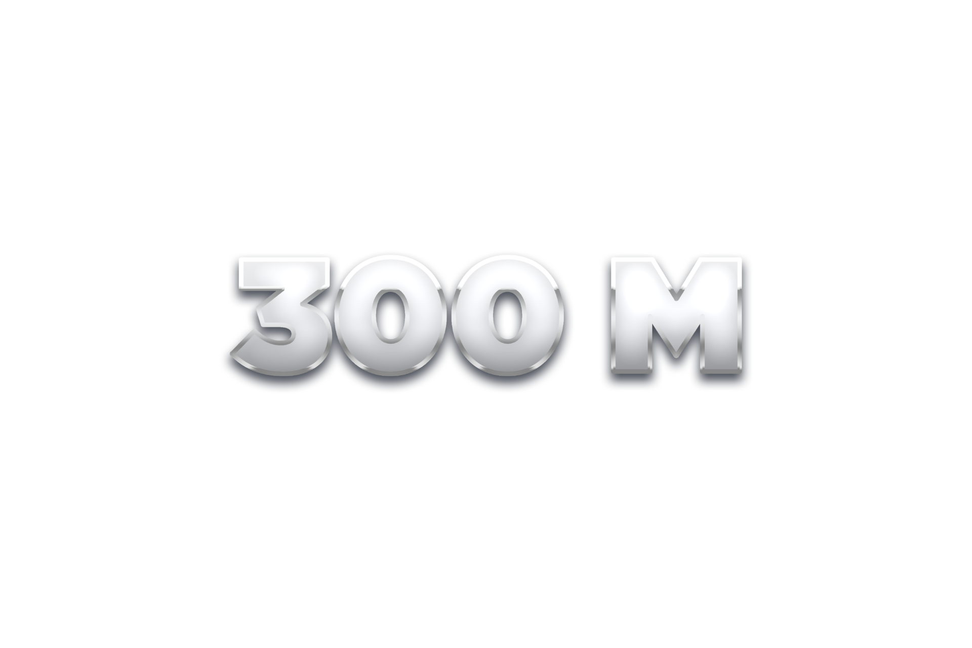 300 Million Subscribers Celebration Greeting Number With Metal Design 300-million-subscribers-celebration-greeting-number-with-metal-design