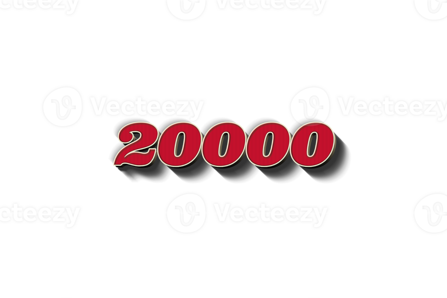 20000 subscribers celebration greeting Number with rustic design png