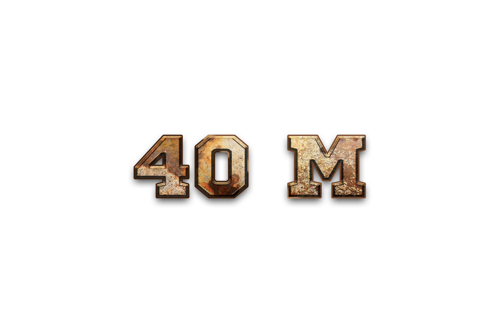 40 Million Subscribers Celebration Greeting Number With Rustic Design 40-million-subscribers-celebration-greeting-number-with-rustic-design