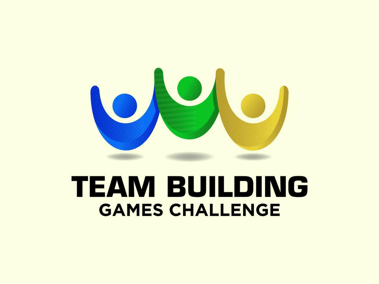 Team Building Logo design related to unity, together, connection, relation vector