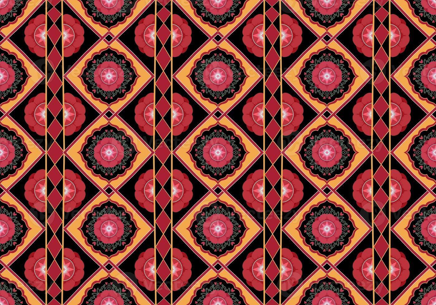 Ikat Pattern Ethnic Geometric native tribal boho motif aztec textile fabric carpet mandalas African American background backdrop illustrations tile paper flower texture fabric ceramic wallpaper photo