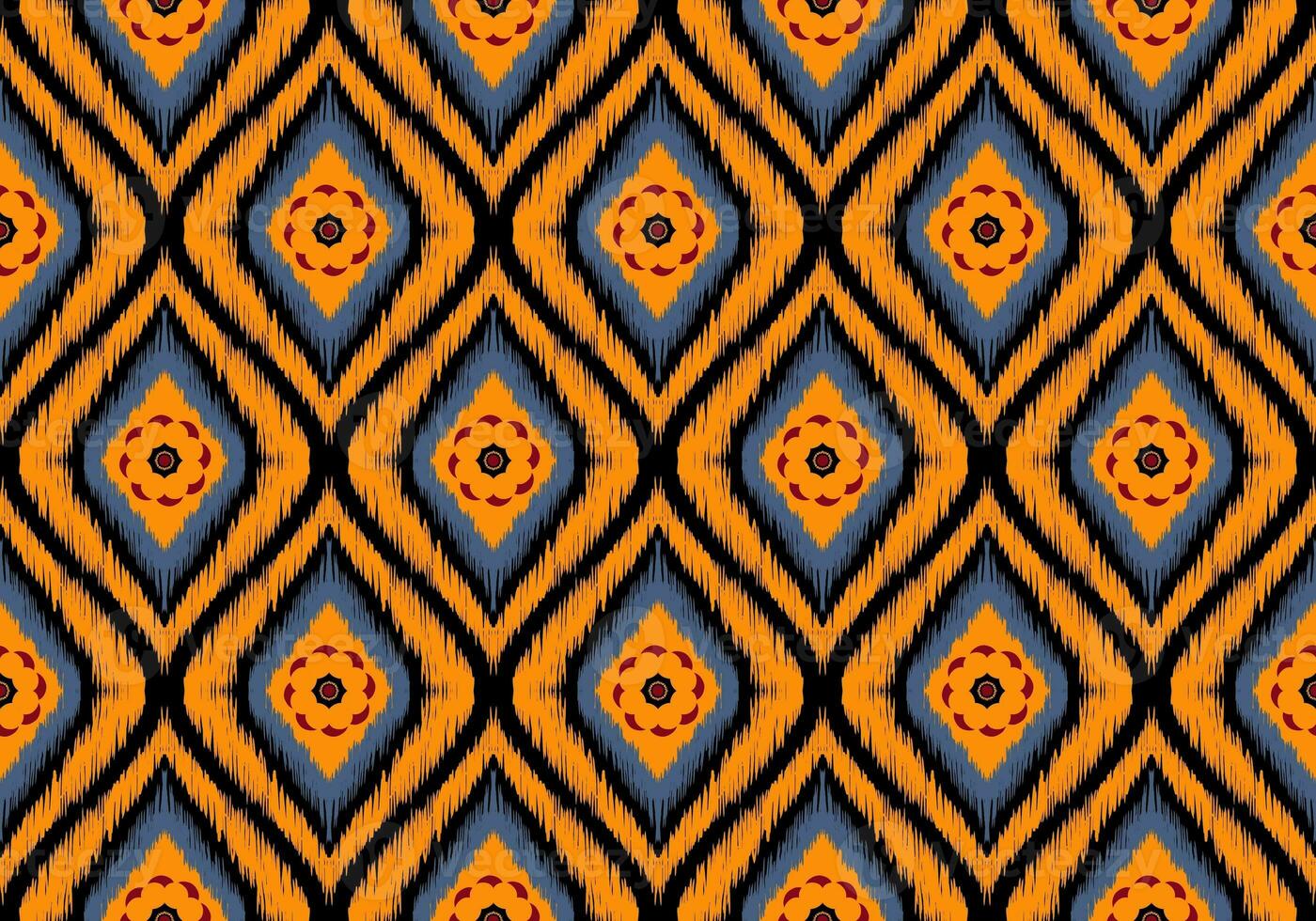 Ikat Pattern Ethnic Geometric native tribal boho motif aztec textile fabric carpet mandalas African American background backdrop illustrations tile paper flower texture fabric ceramic wallpaper photo