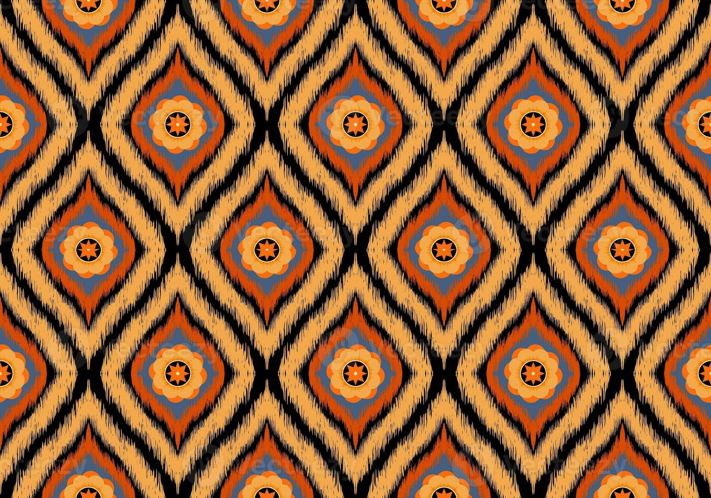 Ikat Pattern Ethnic Geometric native tribal boho motif aztec textile fabric carpet mandalas African American background backdrop illustrations tile paper flower texture fabric ceramic wallpaper photo