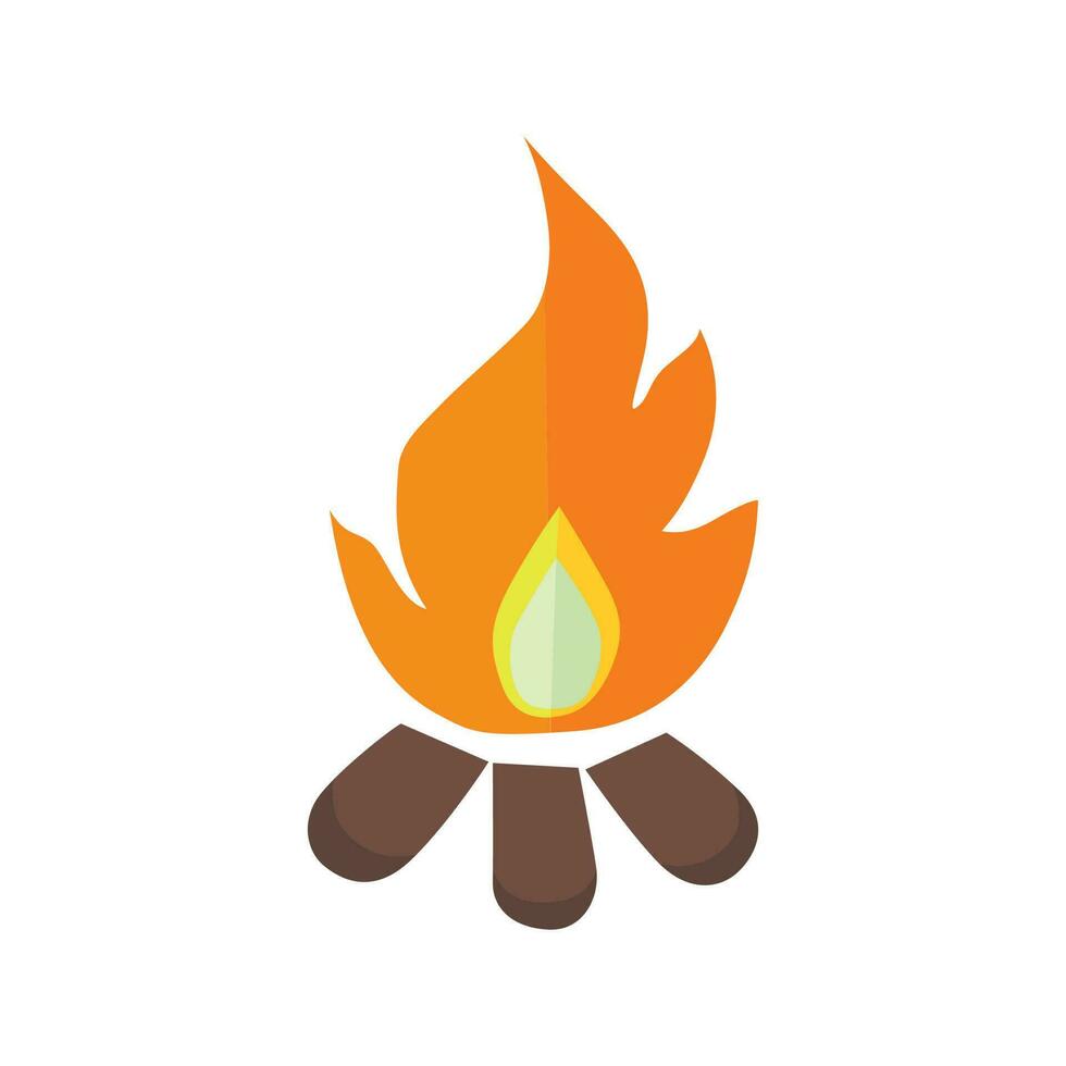 Bonfire icon vector