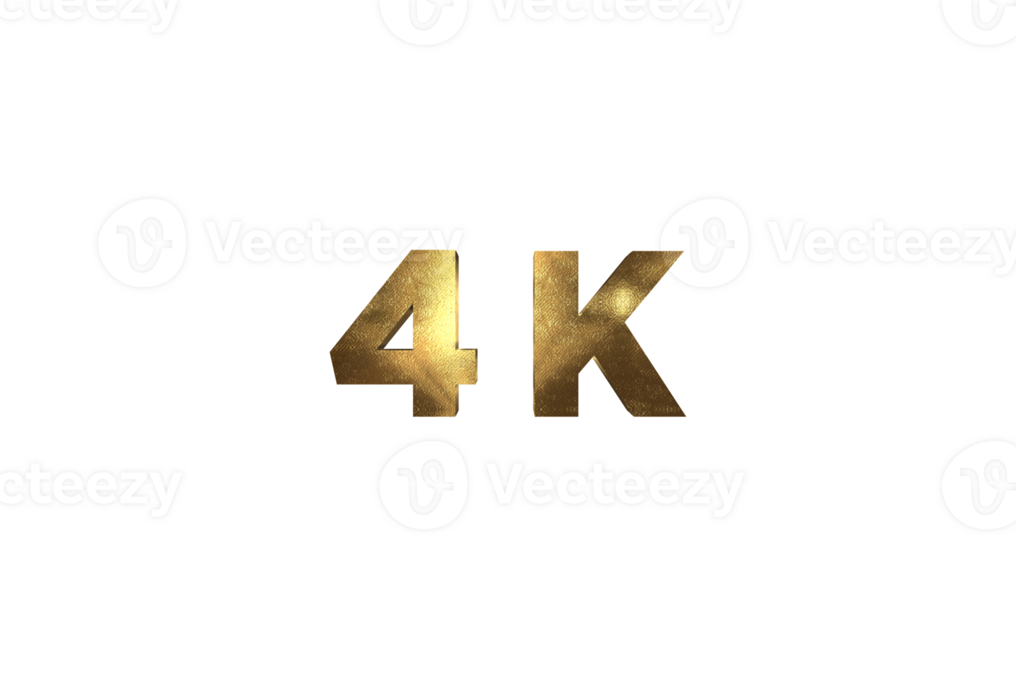 4 k subscribers celebration greeting Number with gold design png