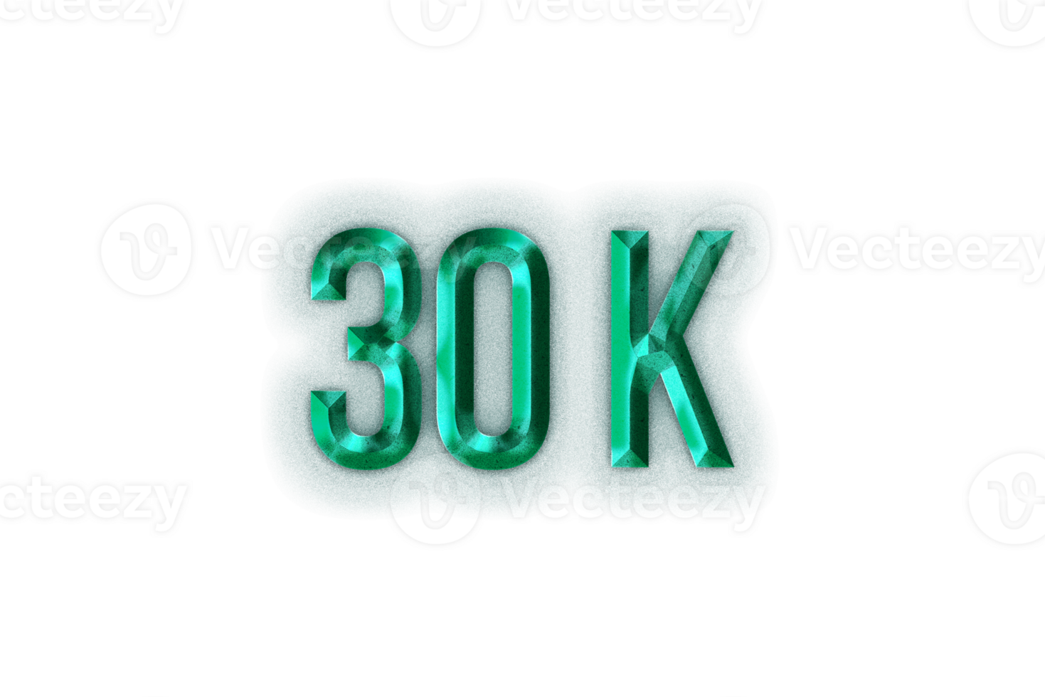 30 k subscribers celebration greeting Number with rustic steel design png