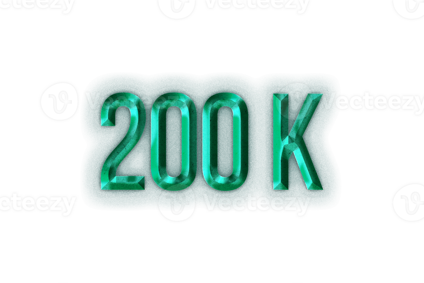 200 k subscribers celebration greeting Number with rustic steel design png