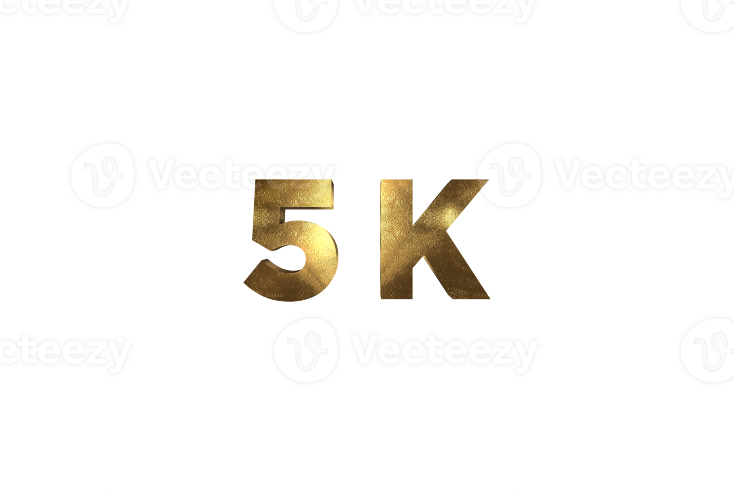 5 k subscribers celebration greeting Number with gold design png