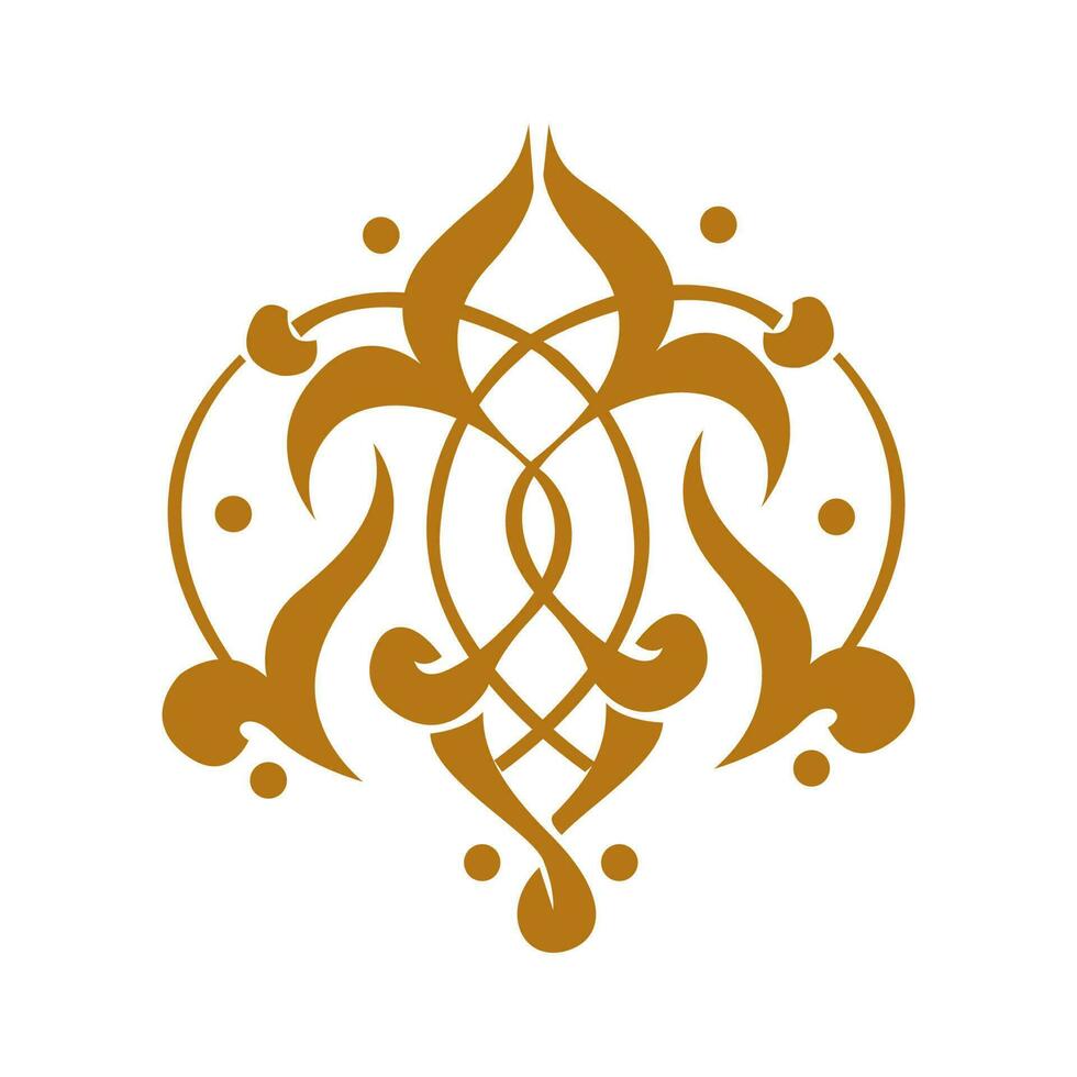 Set of vector floral elements for design