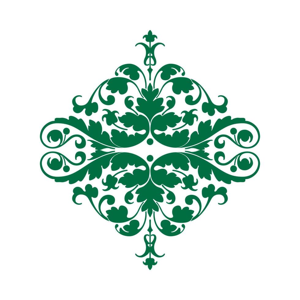 Set of vector floral elements for design