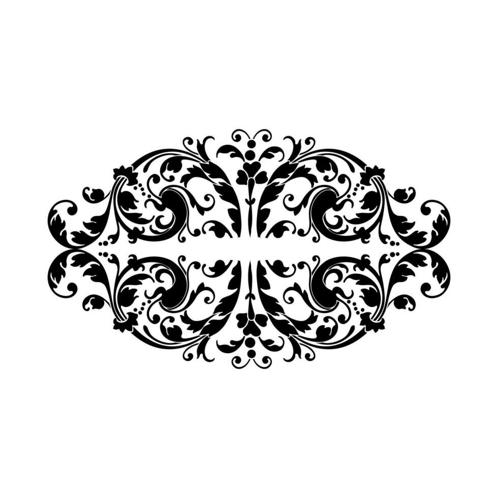 Set of vector floral elements for design