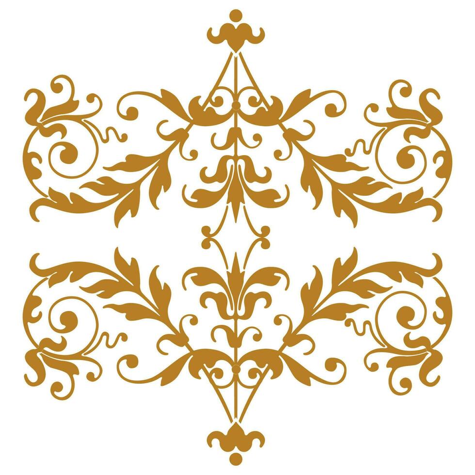 Ornate ornament design and decorative elements. Classic calligraphic and floral vector illustration.