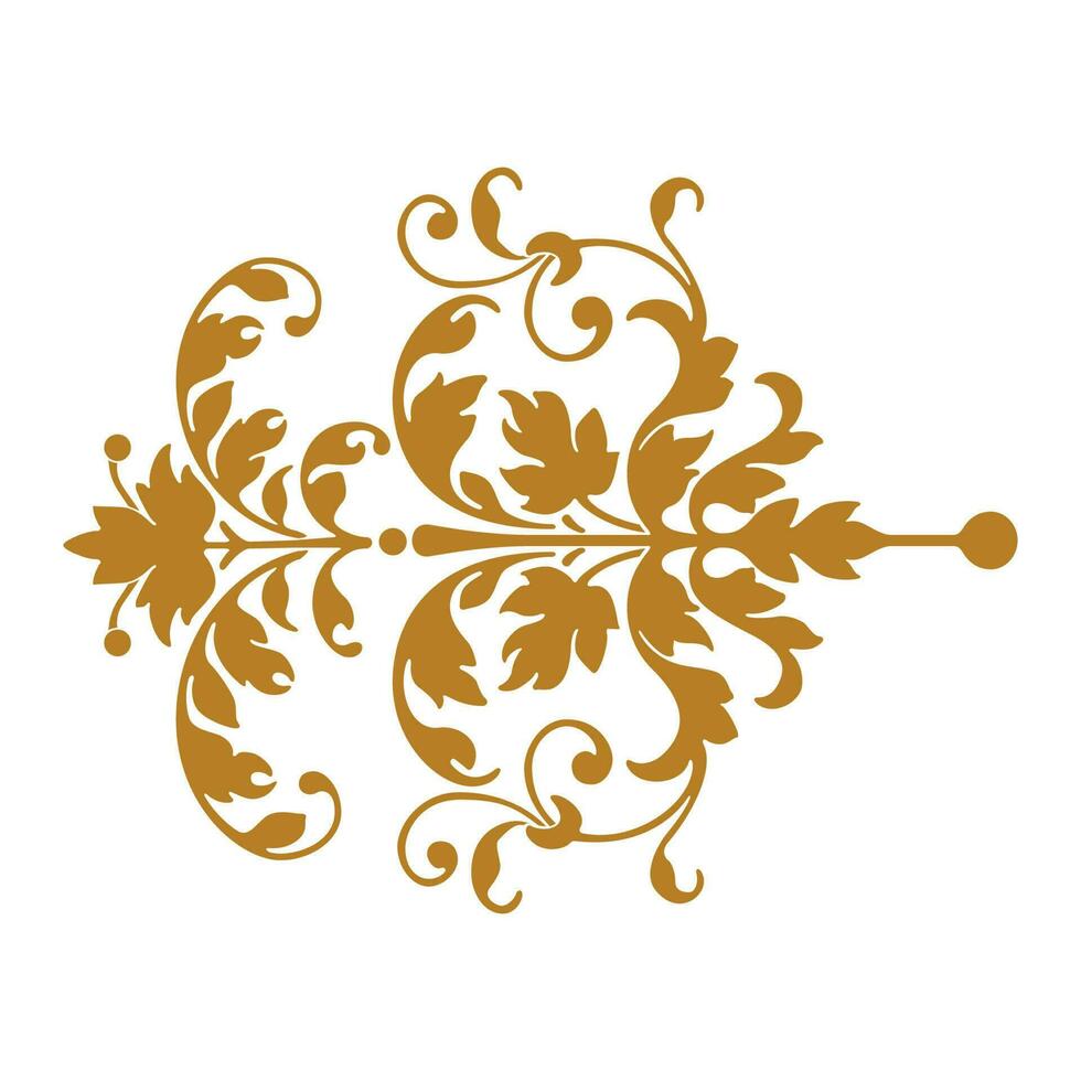 Ornate ornament design and decorative elements. Classic calligraphic and floral vector illustration.