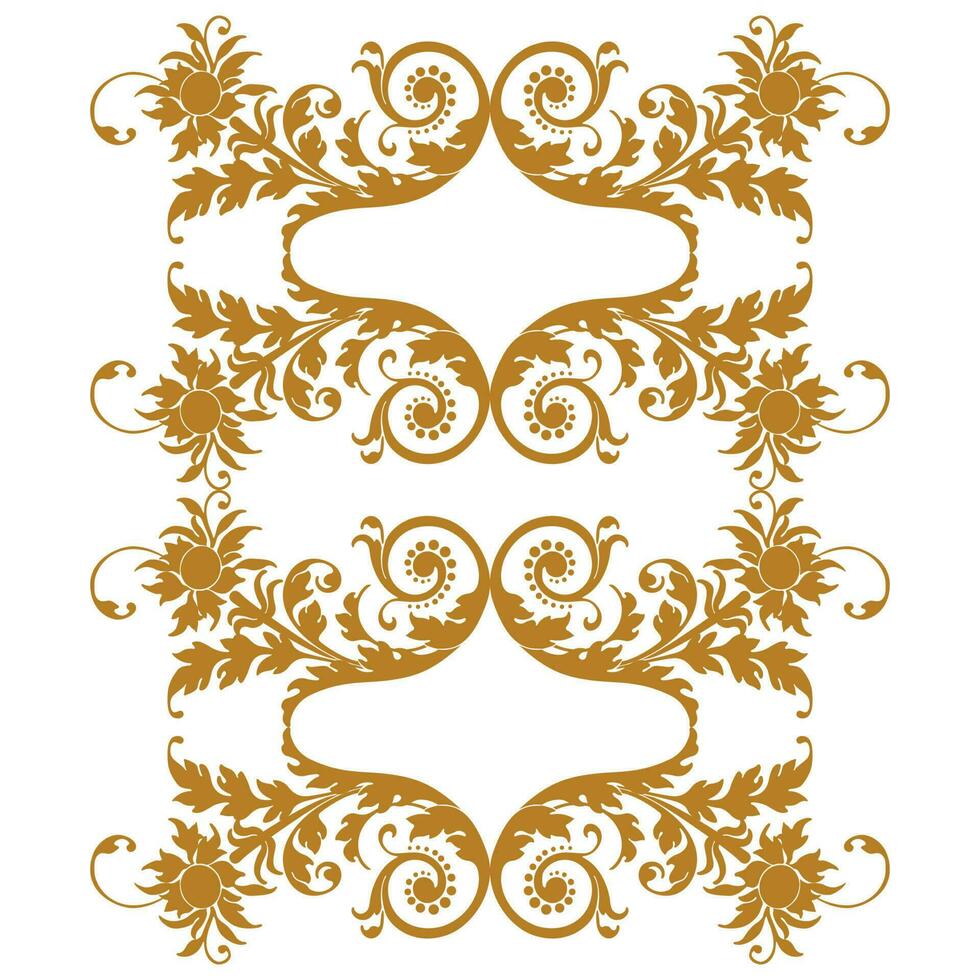 florido ornamento diseño y decorativo elementos. clásico caligráfico y floral vector ilustración.