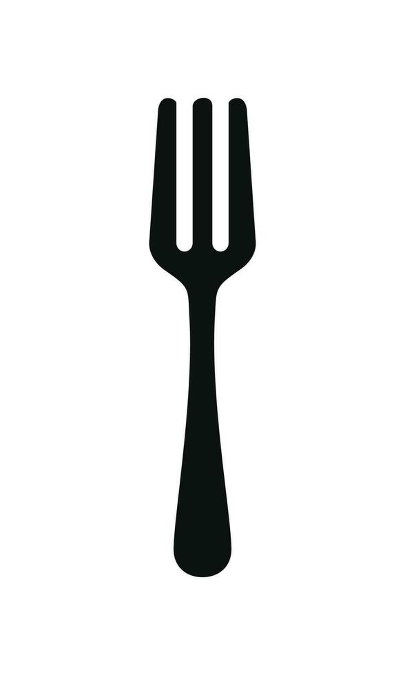 Eat fork icon isolated on white background vector