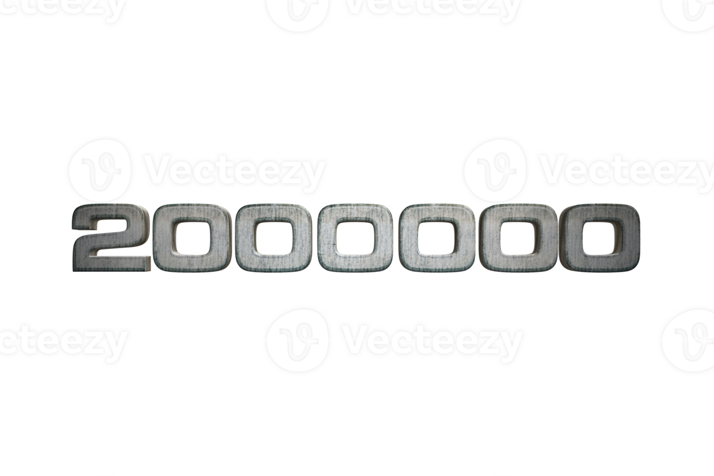 2000000 subscribers celebration greeting Number with star wars design png