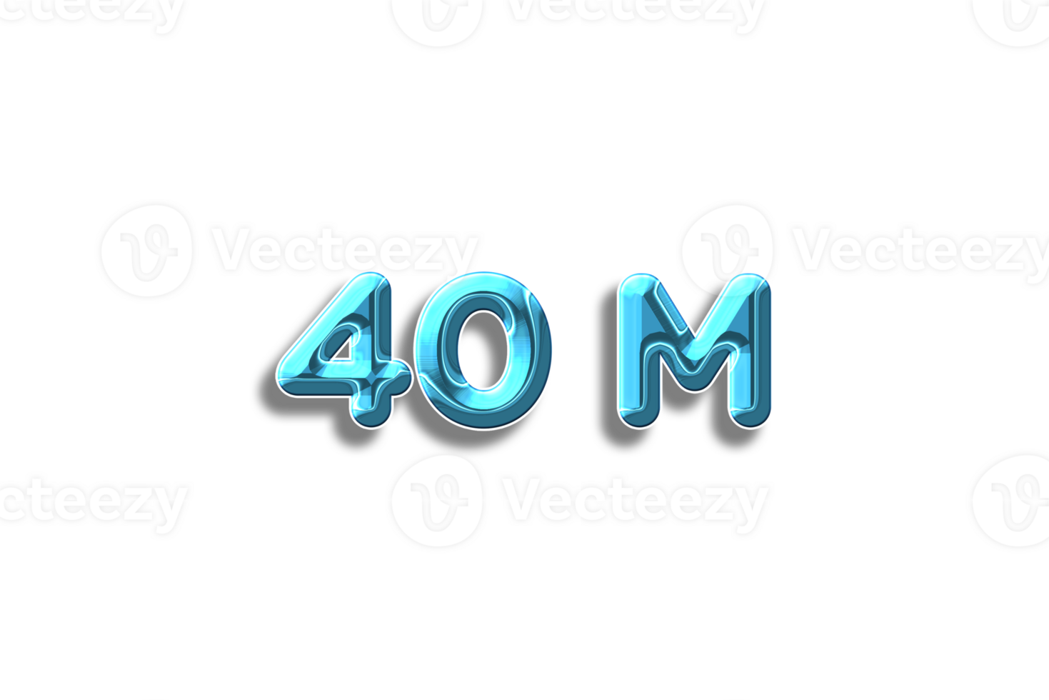 40-million-subscribers-celebration-greeting-number-with-plastic-design