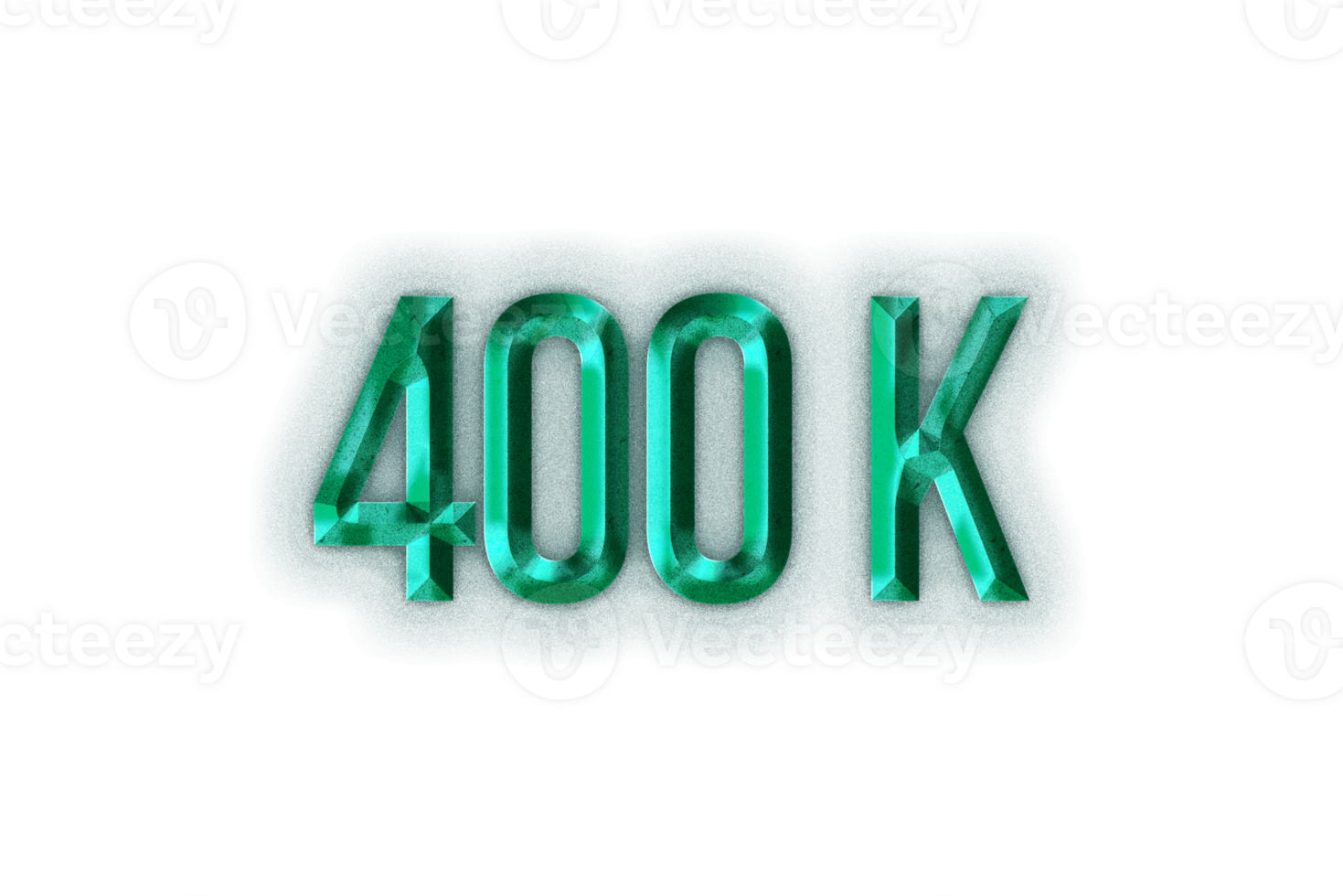 400 k subscribers celebration greeting Number with rustic steel design png