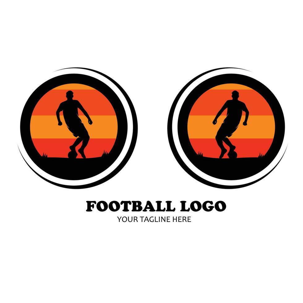 fútbol americano logo colección conjunto vector