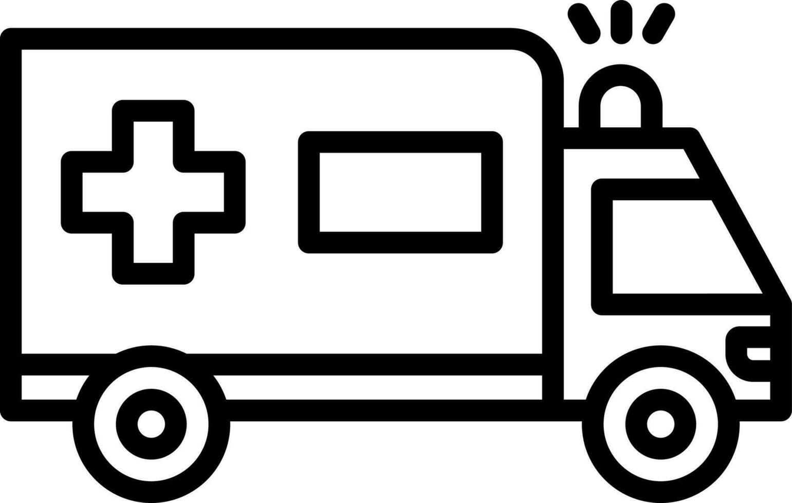 Ambulance Vector Icon Design