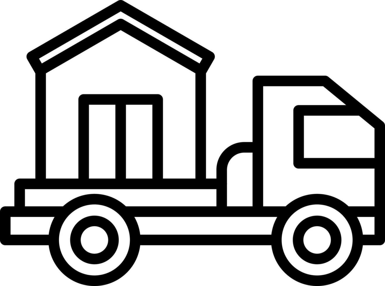 Delivery truck Vector Icon Design