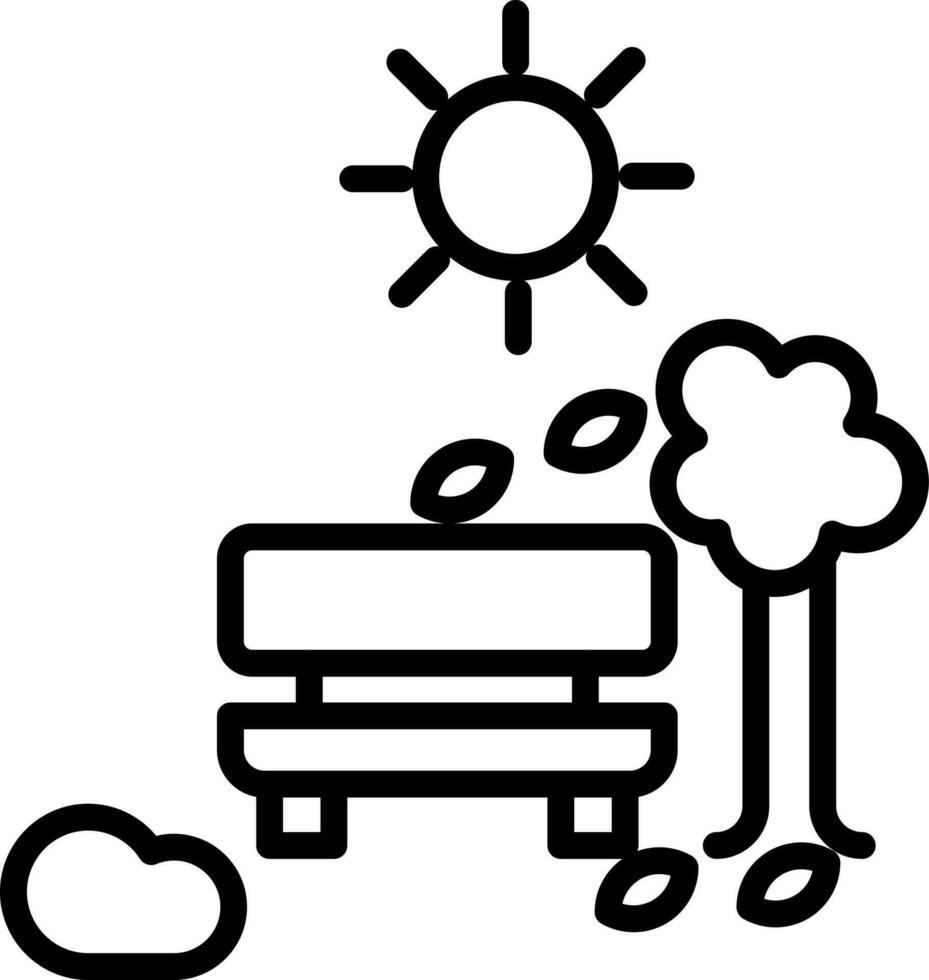 Bench Vector Icon Design