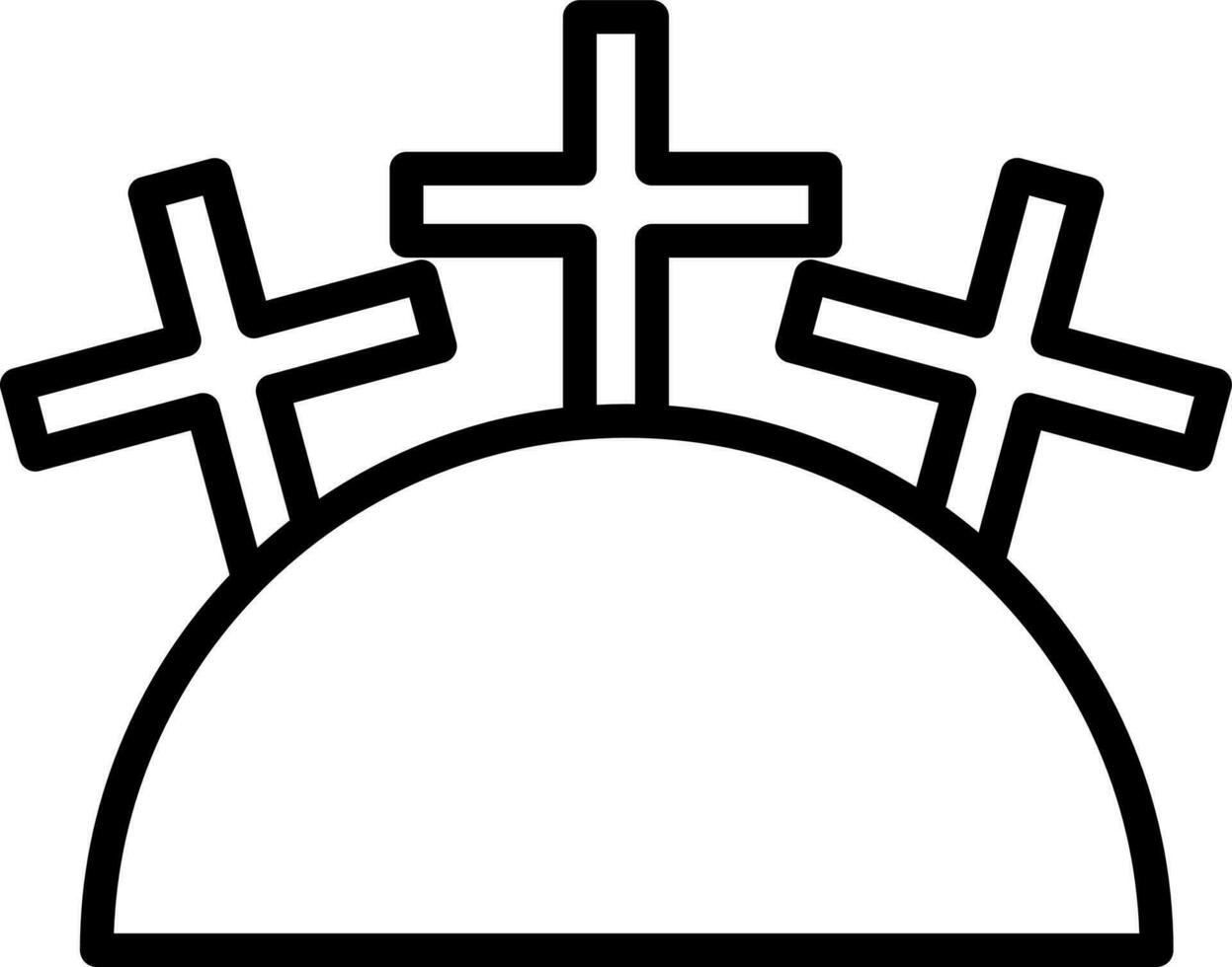 Cemetery Vector Icon Design