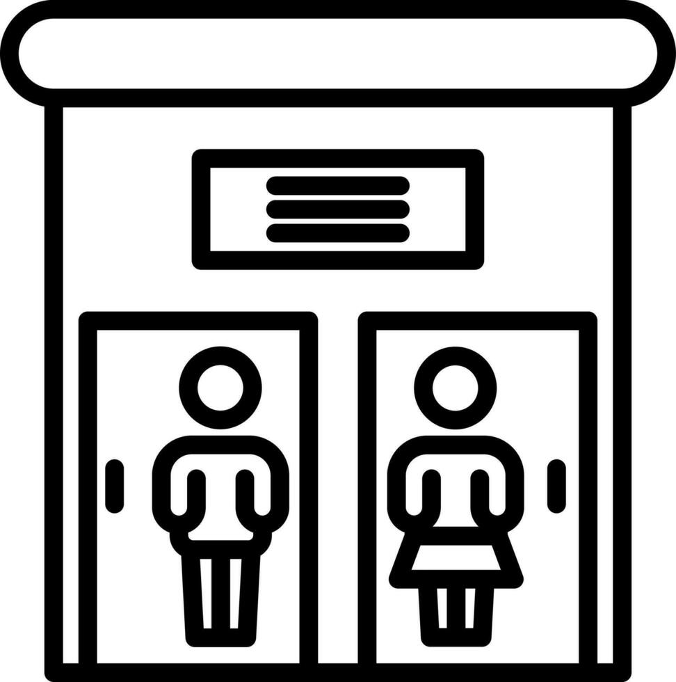 público baño vector icono diseño