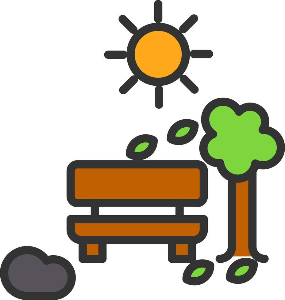 Bench Vector Icon Design