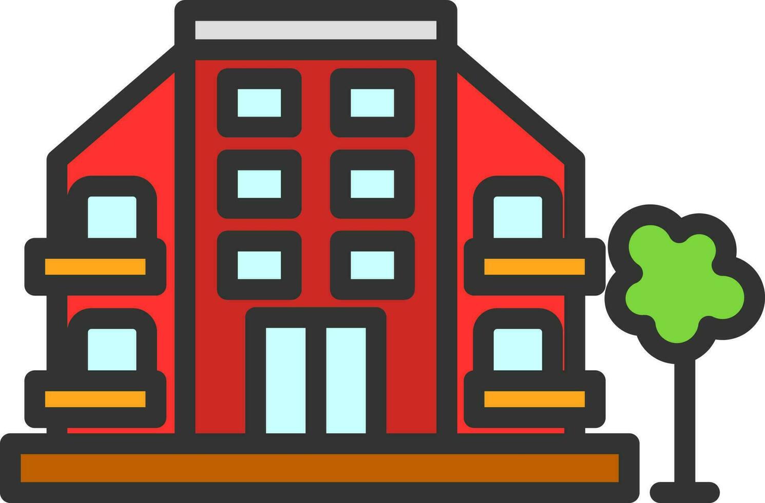 Apartment Vector Icon Design